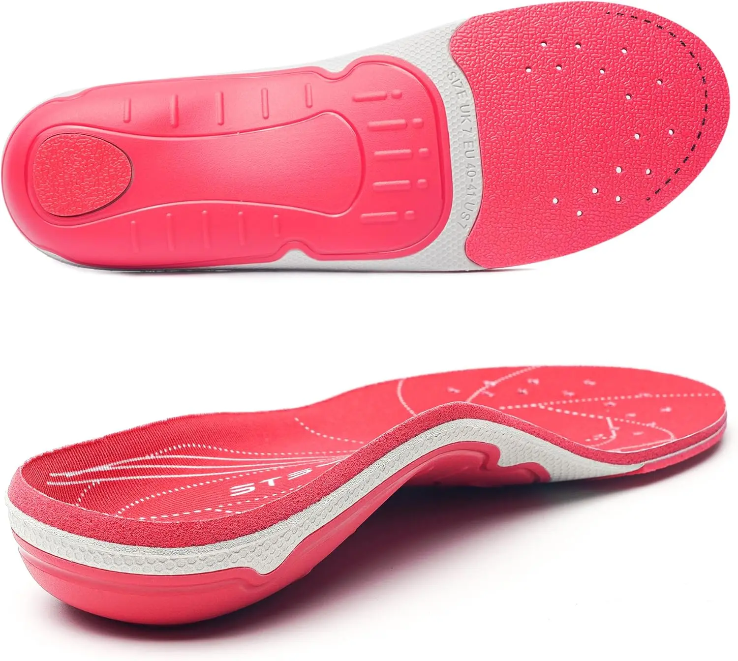 High Arch Support Orthotic Insoles for Men - 230 lbs+ Capacity, Plantar Fasciitis Relief, Shock Absorbers, Ankle/Knee Pain Relief, Athletic & Work Boot Use, All Season Comfort for Flat Feet & Heel Spurs
