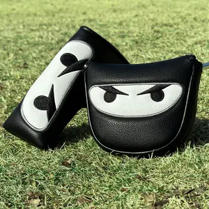 Masked Hero Design Golf Putter Cover, PU Material with Advanced Embroidery, Perfect Gift for Grandpa Dad Son, Fits Most Brands, Golf Accessory