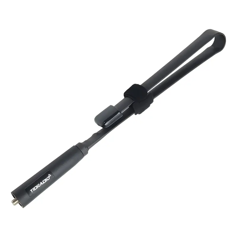 TIDRADIO High Gain Soft Whip CS Tactical Antenna, SMA-Female, 18.8-in, Foldable, VHF/UHF 144/430MHz, Strong Signal Reach, for Baofeng UV-5R BF-F8HP Pro 5RM UV-21R K5PLUS GM-15Pro AR-152 UV-5G Plus Accessories - 2 Pack