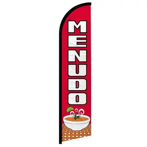 Menudo Windless Windproof Flag, Large-Size Outdoor Banner, Party Decorations Banner, Curved Sleeve Festive & Party Supplies Backdrop, Outdoor Banners, Party Decorations Banners