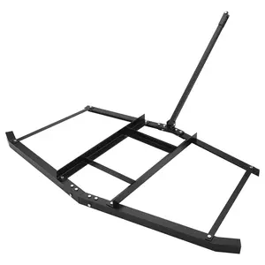 【GARVEE】Driveway Drag Harrow - Pin Style Tow Behind Land Leveler with Adjustable Bars, 50 LB Capacity Heavy Duty Steel Driveway Grader for Tractors, ATVs, UTVs, Yard Leveling, 66 Inch
