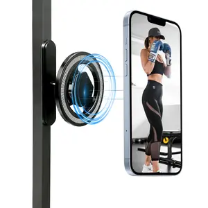 Double-Sided Magnetic Phone Stand Adjustable & Compatible with iPhone 12-17 Series Portable Multi-Scene Use Operable with One Hand Smartphone Cellphone Mount
