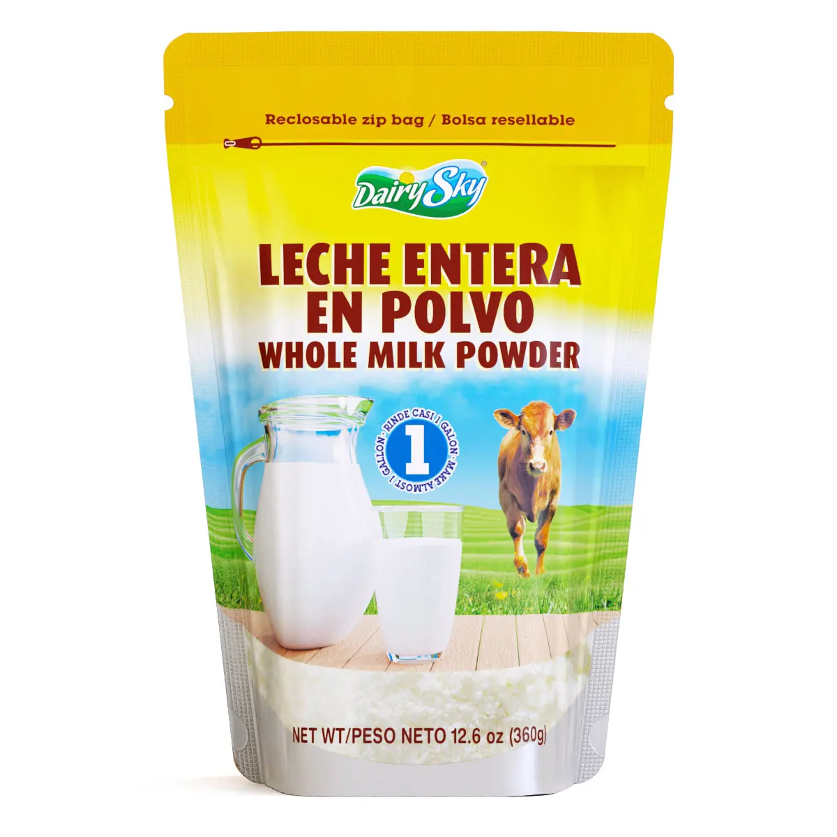 DairySky Whole Milk Powder – Rich in Protein Powdered Milk, Perfect for Baking, Drinks & Cooking, rBST-Free, Long Shelf Life Dry Milk, 12.6 oz