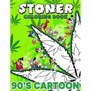 Stoner Coloring Book: 40+ Trippy & Psychedelic Designs for Stress Relief and Relaxation, Perfect for Weed Enthusiasts and Fans of Retro Cartoons to Unwind