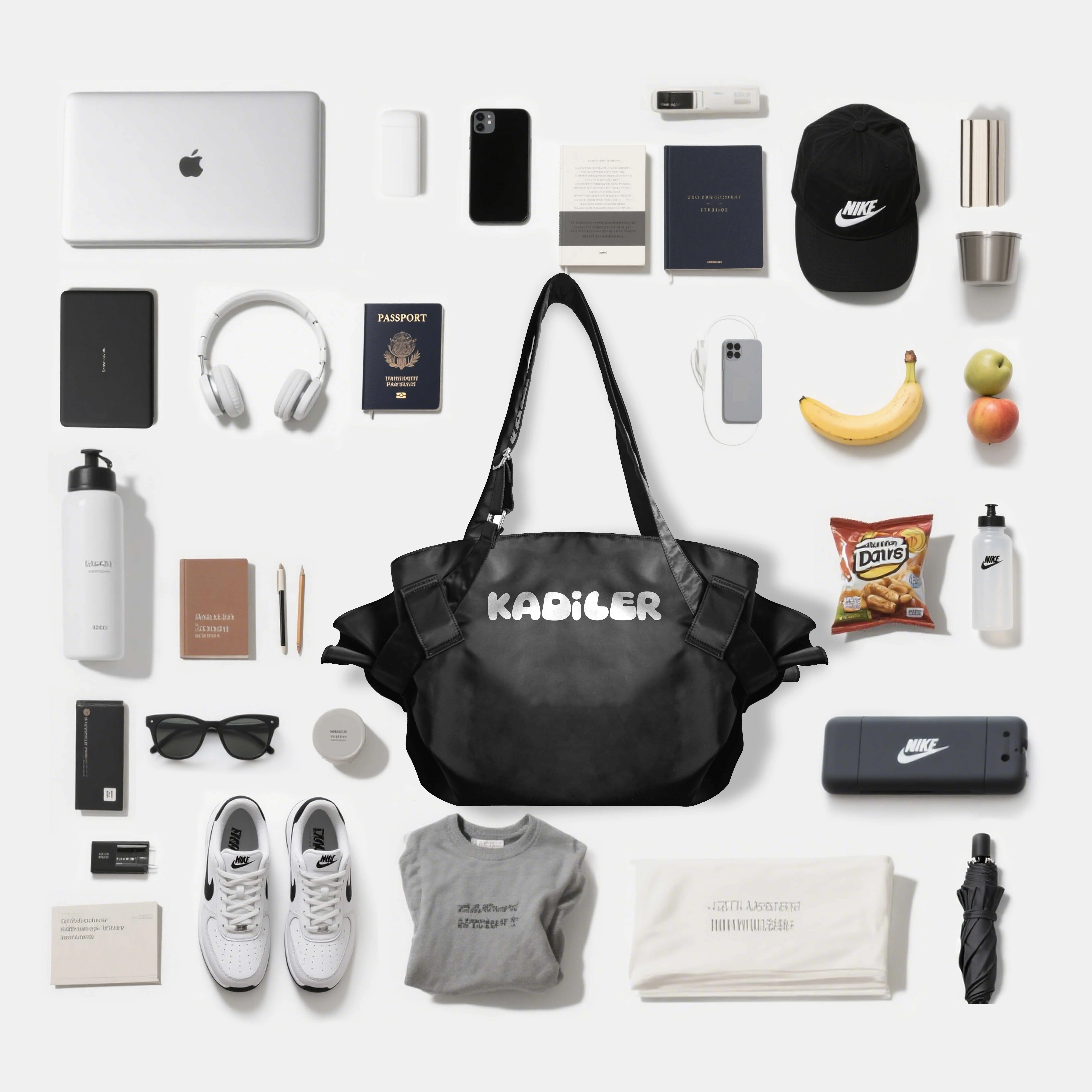 KADILER    5-in-1 Outdoor Bag – Convertible Grocery & Laundry , Beach & Picnic Blacket, Gym Friendly Bag