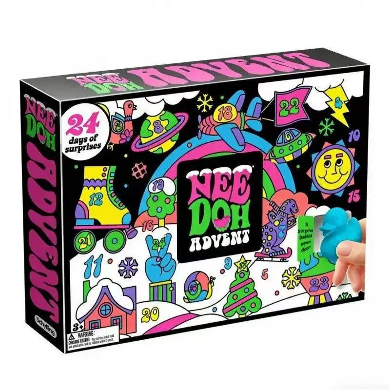 Nee Doh 24 Days fidget advent calendaradvent calendarsquish toy Nee Doh 24 Days fidget advent calendaradvent calendarsquish toy