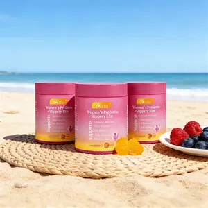 Her Juicy Probiotics Designed for Women, Helps Maintain Healthy pH & Reduce Dryness, Slippery Elm & Prebiotics Plus Lactobacillus, Hawaiian Pineapple 60 Count