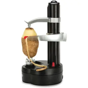 Electric Vegetable & Fruit Peeler with 2 Spare Blades, Safe Automatic Potato Peeler for Kitchen