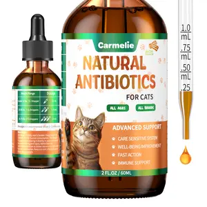 Carmelie All-Natural Cat Drops – Seasonal Wellness & Immune Care – 2 fl oz Supplements Vitamin
