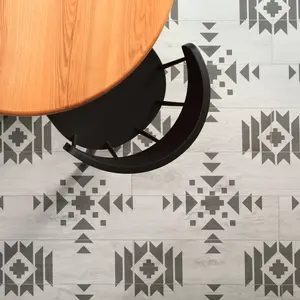 VIERA- Large Reusable Stencil- Concrete Patio Painting Stencil- Large Pattern Floor Stencil- Wall & Floor Paint Reusable Stencil