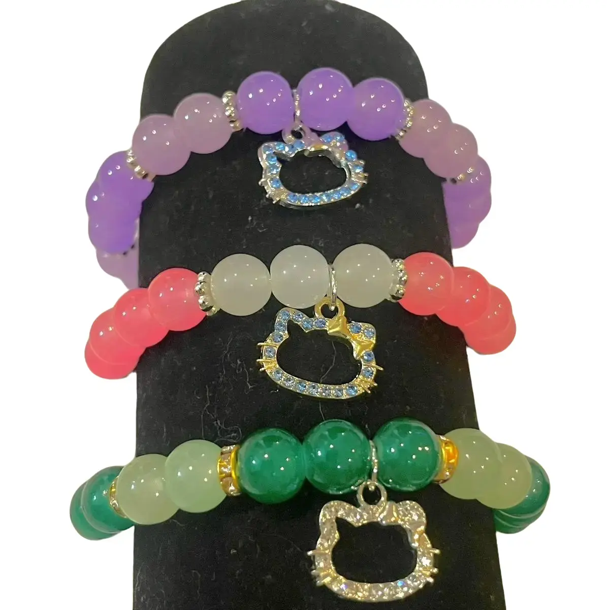 hello kitty beaded bracelet set