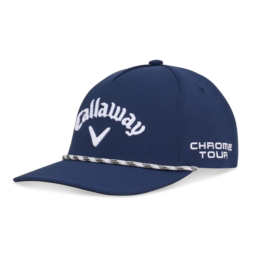 Callaway Golf Men's Tour Authentic Performance Pro Rope Hat in Navy | Size: Adjustable