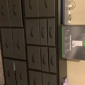 Raybee Furniture Wide Dresser TV Stand, with 16 Drawers & Power Outlet, Metal Frame Fabric Dresser, TV Stands for living Room Bedroom