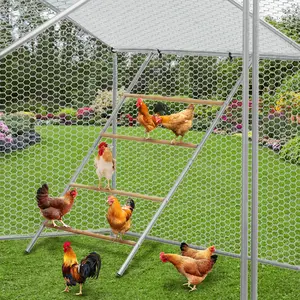 Durable Chicken Perch for Coop with Swing and Ladder – Easy to Assemble & Clean Roosting Bars – Backyard Poultry & Hen House Accessory – Size: 55" x 39" Durable Chicken Perch