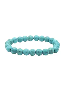 Handmade Turquoise Gemstone Beaded High Quality Bracelet Unisex Elastic Adjustable Daily or Special Occasion Gift