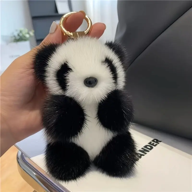 Cute Panda, Adorable Animal Charm for Bags & Keys, Cute Soft Keychains, Keychain Kawaii, Perfect Gift for Birthdays & Holidays, Unique Accessory for Cars & Phones, Animals Keychain Decor