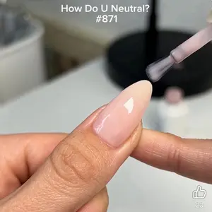 DND 871 How Do U Neutral? Gel and Lacquer Duo nail care nail art sheer color