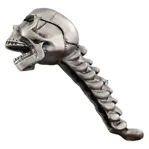Creative Stainless Steel Skull Bottle Opener, Lightweight Compact High-End Figurine for Halloween Fun, DIY Specialty Supply