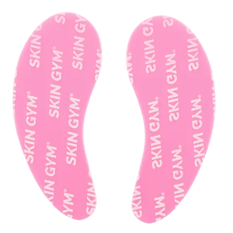 Skin Gym Reusable Eye Patches - Pink Silicone for Comfort and Skin Care Eye Bag Treatment Dark Circle Eraser