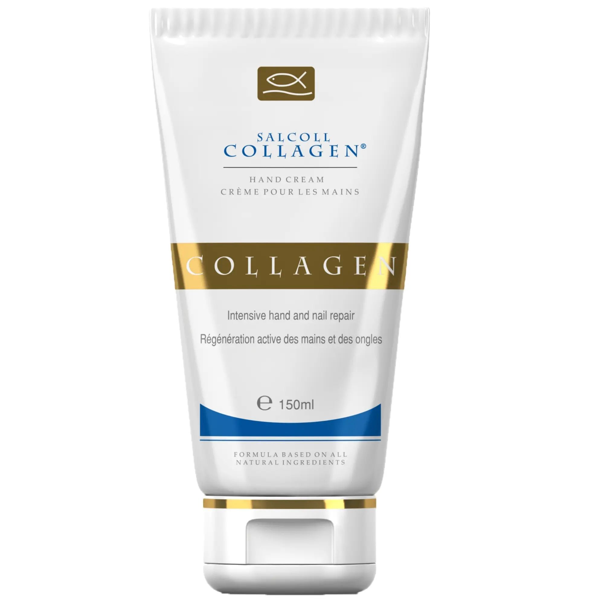 Salcoll Collagen Hypoallergenic Anti-Aging Hand Cream Deeply Hydrating for Dry, Cracked Hands, 150ml Moisture Calming