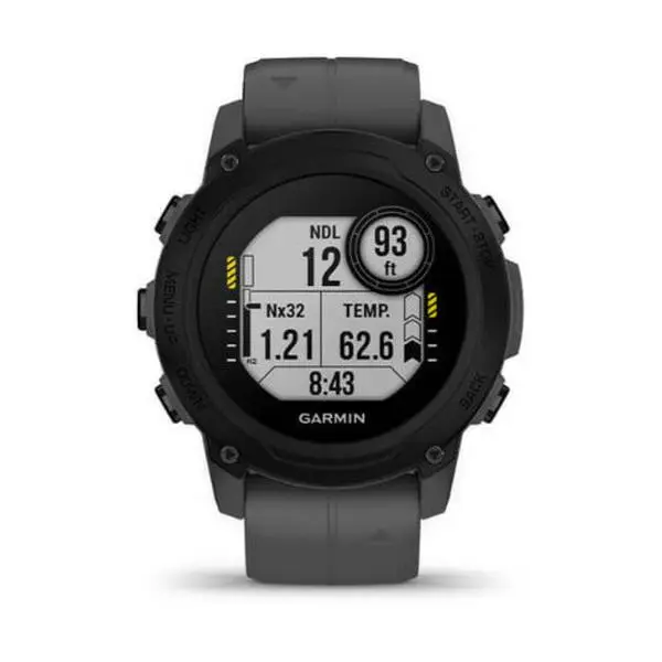 Garmin Descent G1 Dive 45mm GPS Smart Watch - Silicone Wearable Wristwatch Device with Activity Monitoring (Slate Gray)