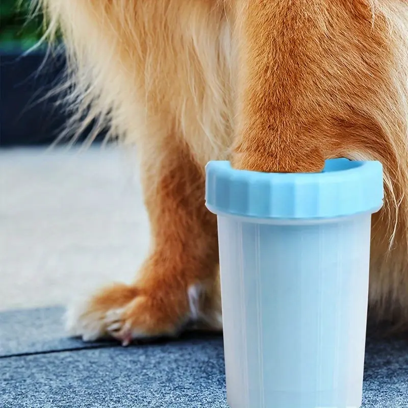 1pc Portable Pet Foot Wash Cup For Dog Foot Cleaning, Soft Rubber Bristle Pet Foot Washer, Pet Bath Brush For Cats And Dogs, Paws Cleaner