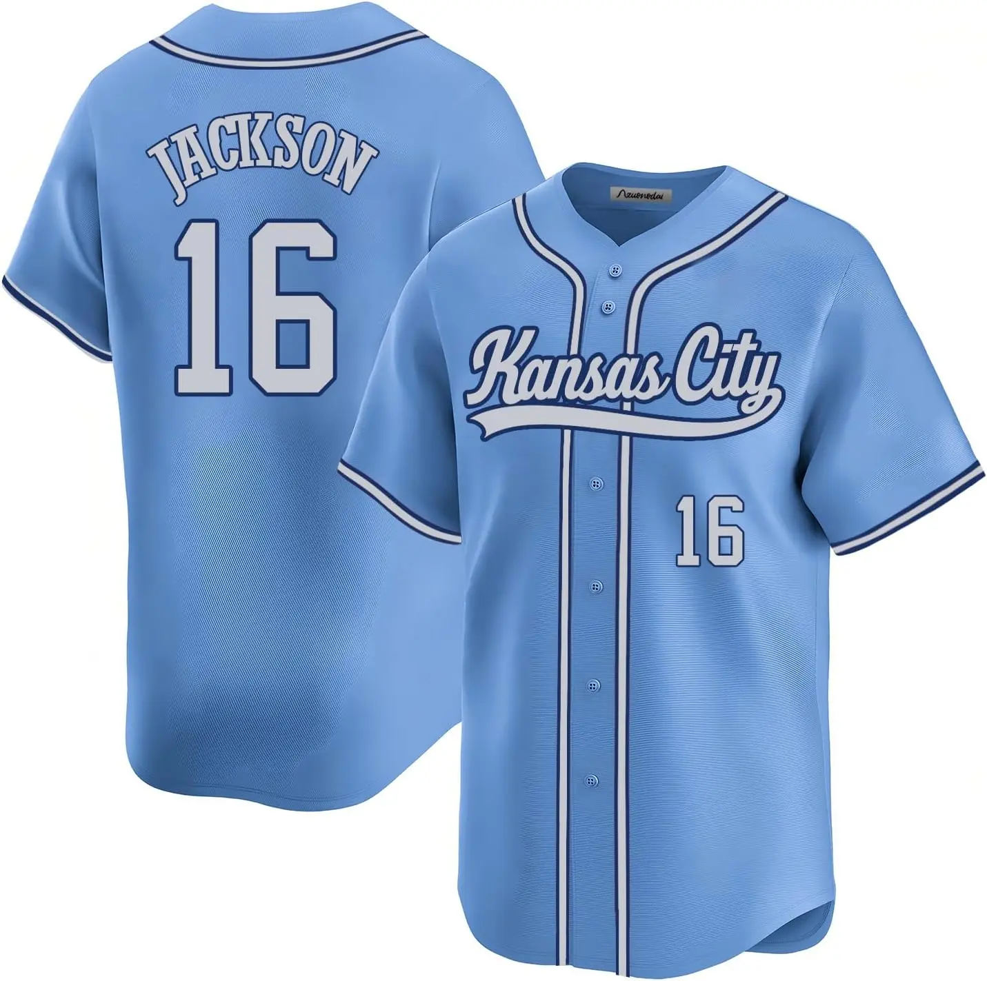 New Custom Men's Kansas City Baseball Jersey Stitched T-Shirt for Sports Fan