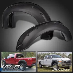 Fit For 99-07 Ford F250 F350 Super Duty Pocket Rivet Bolt-On Fender Flares