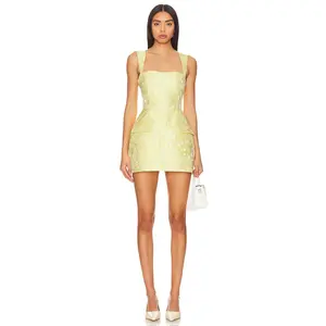 Amanda Uprichard Bethany Romper in Yellow