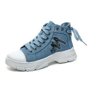 Ubetif Women's High Top Canvas Sneakers - Trendy Streetwear Fashion, Comfortable Lace-Up Shoes for Casual Outfits