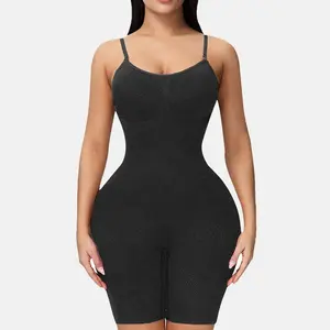 Women Shapewear Bodysuit Tummy Control Butt Lifting Thigh Slimming Seamless Plus Size Bodysuit
