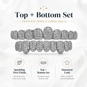Diamond grill – exclusive to hip-hop enthusiasts, suitable for men, women, and hip-hop artists.Hip-hop accessories.