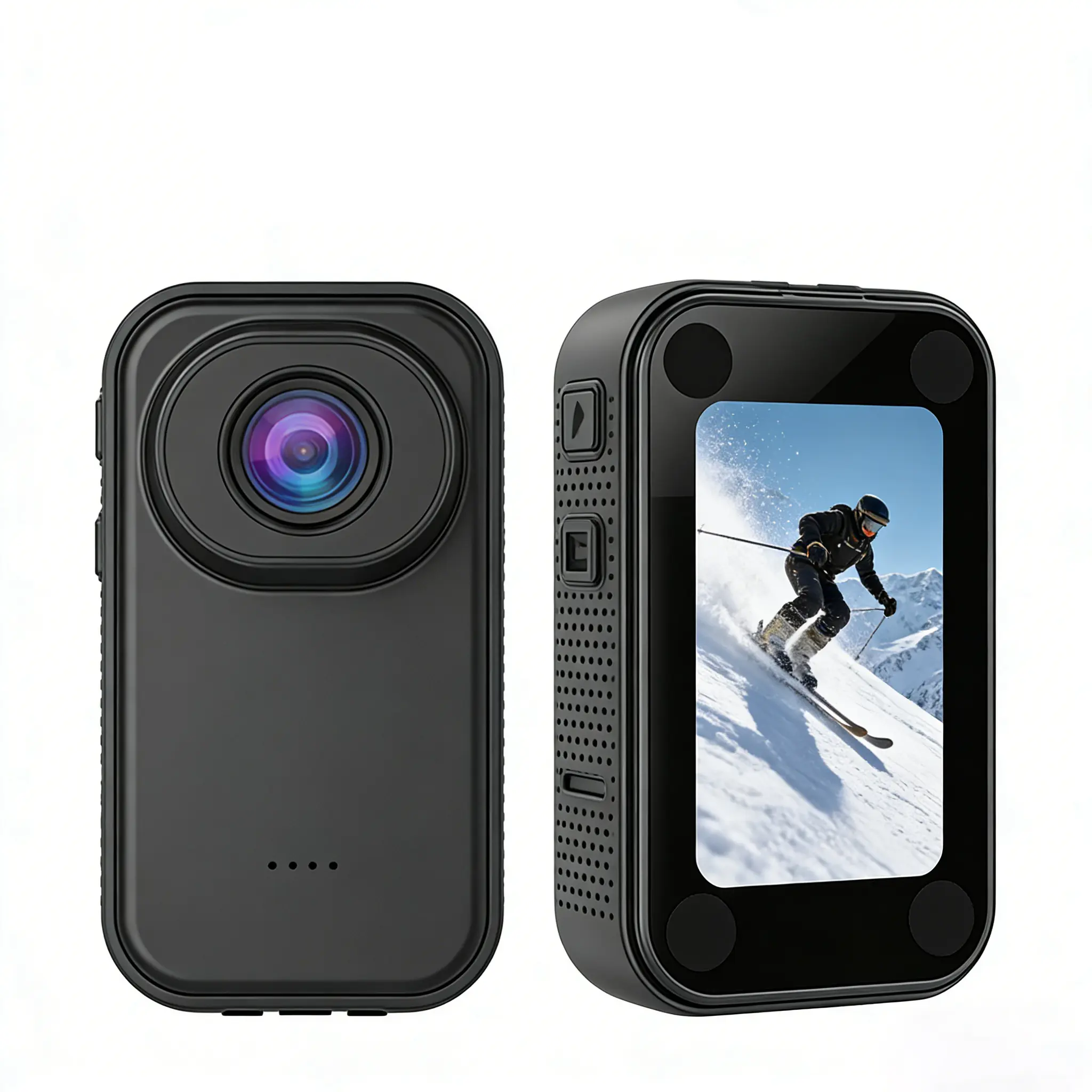HD Mini Body Camera with Audio, LCD Screen, Button Control & Memory Support, Thumb-Sized Wearable Hands-Free Camcorder, Premium Portable Mount-Anywhere Device for Pet Walking, Work (S01)