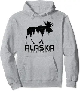 Alaska The Last Frontier Vintage Tie Dye Souvenir Moose Pullover Hoodie - Elizabethmc Shop 64B0CKS4V4XN