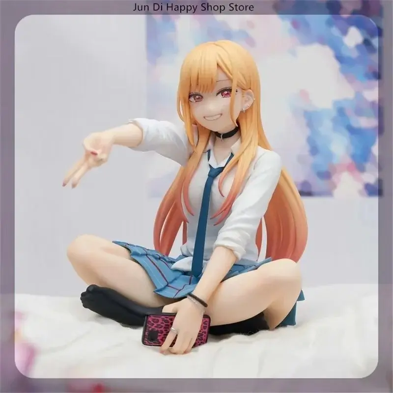 My Dress-Up Darling Kitagawa Marin Anime Figure Sitting Position Model Statue Collection for Desktop Decoration Genuine