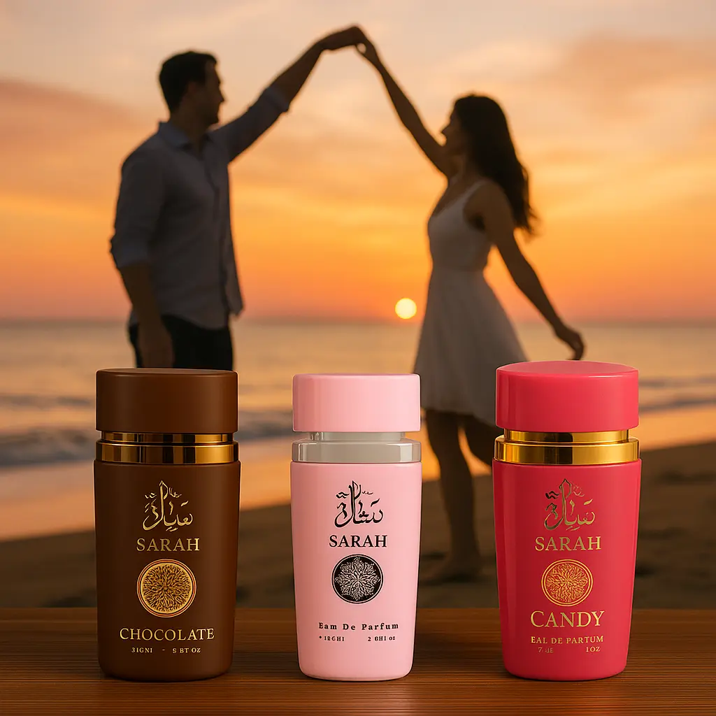 Sarah Perfume Set - 3 Amazing Perfumes - Chocolate, Candy , Pink - Women's Fragrance