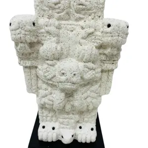 Coatlicue Tonantzin Aztec Goddess Statue - Modern Cultural Heritage Artwork for Home or Educational Settings