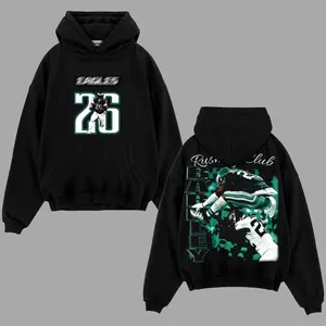 Saquon Barkley 26 Hoodie – Philly Game Graphic, Modern Unisex Streetwear, Comfortable for Eagles Fans, Deals on TikTok Shop