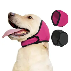 Dog Calming Headcover for Fear and Thunder, Waterproof Summer Ear Protection for Swimming, Adjustable Velcro Design for Pets, Protective Gear