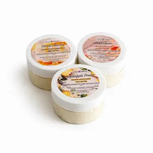 Body Butter Sample Set - 3 Scents: Pineapple Pretty, Sweet Like Me, and Soft Queen - 1 oz Each - Moisturizing and Nourishing - Perfect for Daily Use