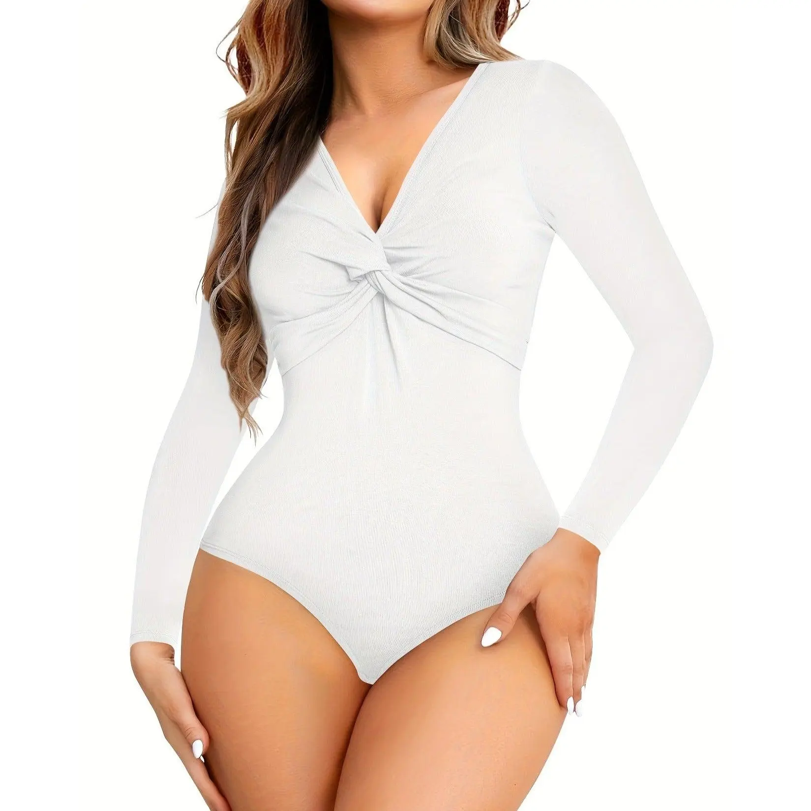 Women's Solid Cross Bodysuit