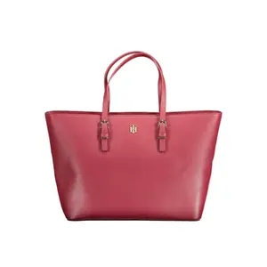 Tommy Hilfiger Red Polyurethane Handbag