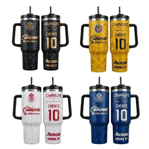 Chente #10 Chivas Fan Tumbler 40oz, Club Deportivo Guadalajara Insulated Travel Mug With Straw, Soccer Lover Gift