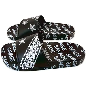 Men's printed patterned skate slippers