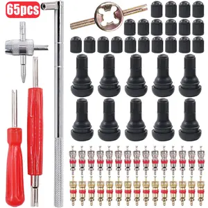 Tire Valve Stem Core Remover&Installer/Replacement Tool Kit For TR413 Valve Core