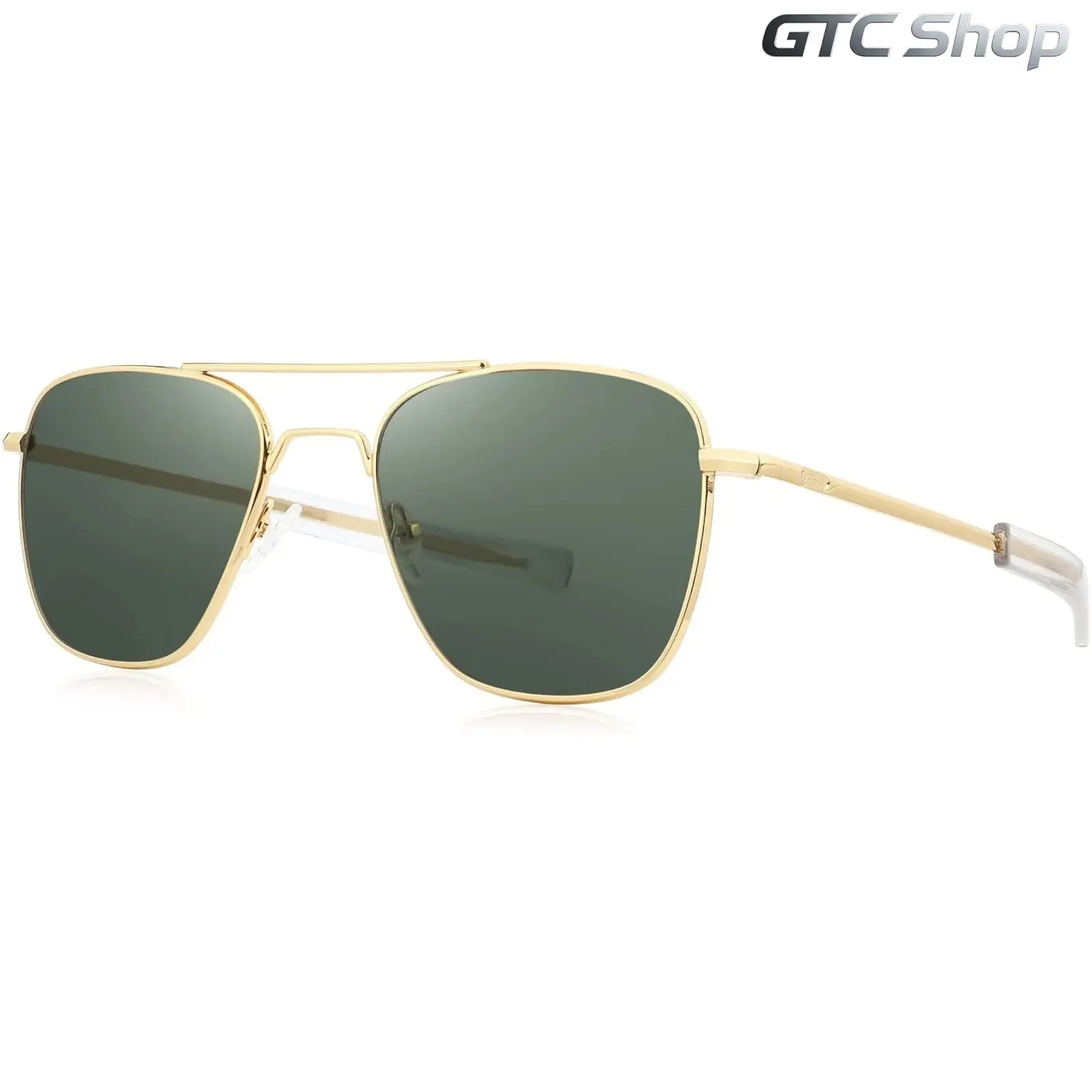 Men's Military Pilot Polarized Sunglasses, Tactical Vintage Eyewear with Bayonet Temples, Rugged Alloy Frame, UV400 Anti-Glare for Outdoor Driving, Hunting, Men's Sunglasses