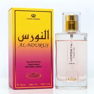Al Nourus Perfume Spray by Al Rehab (50 mL/ 1.65 Fl Oz )- Aromatic Spray with Fresh, Soft Floral Scent for Daily Wear & Special Occasions