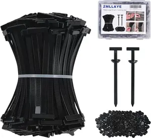 150 PCS Nylon Cable Tie Buckles – Heavy-Duty Universal Automotive Zip Tie Clips with Button Fastening for Car Repair, Bumper & Body Panel Fixing