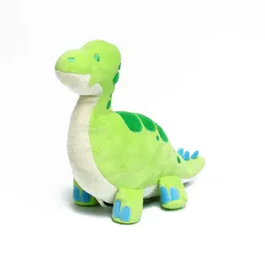 WOMPLE STUDIOS DinoGlows Brachiosaurus Stuffed Animal - Reversible with Fossil Skeleton & Glows in the Dark Soft Plush Toy for Kids