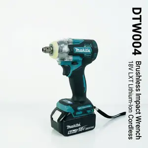 Makita DTW004 Brushless Cordless Impact Wrench 1/2 Inch Square Drive For Industrial And Mechanical Fastening Jobs screw removal gun lmpact heavy duty power tool Dual-Purpose girls are powertools
